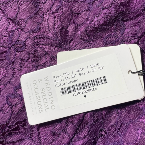 Jjs House Grape Purple Mother of The bride Dress Womens size 6 NWT *Description* - Picture 3 of 6